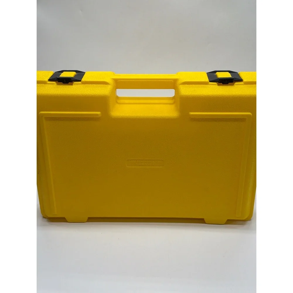 Vintage 1983 Fisher-Price Construx Yellow Hard Plastic Storage Carrying Case USA